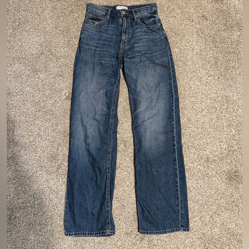 Lucky Brand Women's Dark Blue Wide Leg Jeans